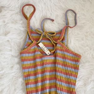 NEW Madewell Tie-back Ribbed Tank Top